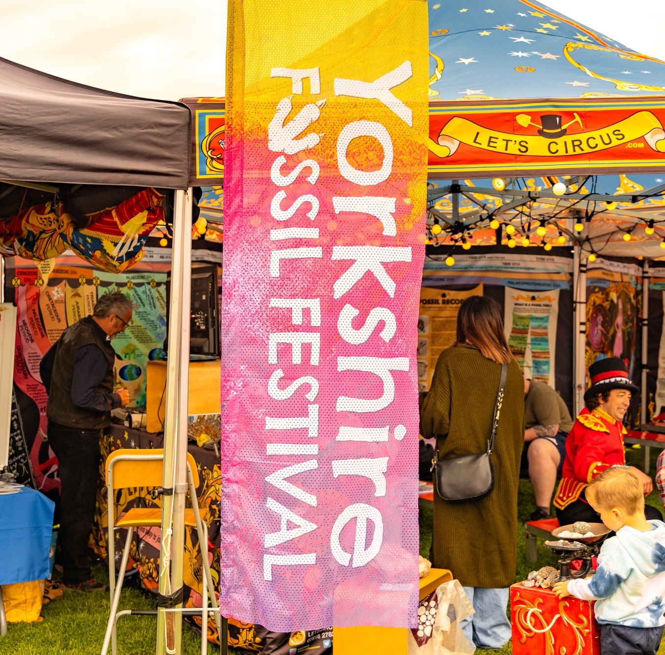 Children enjoying rock activities